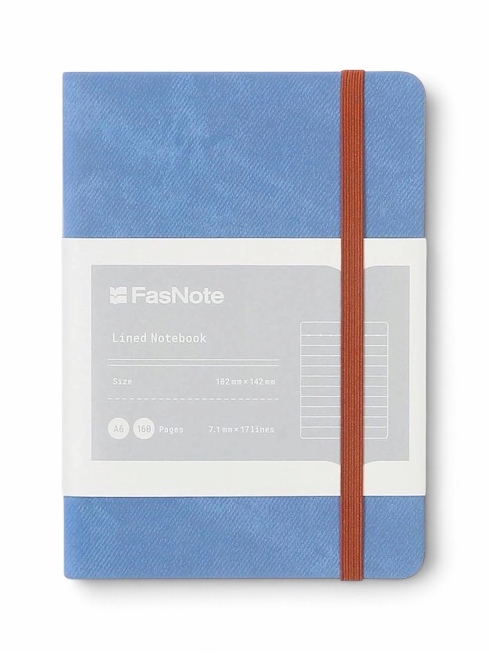 Notebook Hardcover A5 Lined 1PC School Work Office Journal Light Steel Blue OW